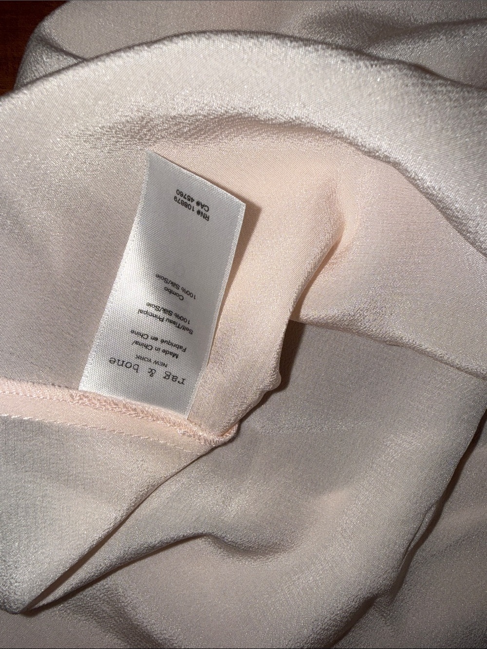 Rag & Bone silk blush pink tank - Picture 7 of 7